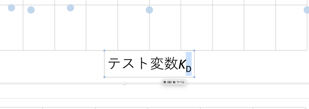 Excel 図 グラフ中の軸ラベルに下付き文字を使用する方法 エレログ